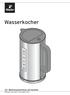Wasserkocher. Bedienungsanleitung und Garantie MIN. Tchibo GmbH D Hamburg 94157FV03X00VIII MAX