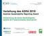 Verleihung des ASRA 2018 Austrian Sustainability Reporting Award. Auszeichnung der besten Nachhaltigkeitsberichte 2017 österreichischer Unternehmen