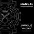 MANUAL SWOLE. swoleoclock.com O CLOCK