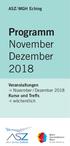 Programm November Dezember 2018