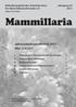 Mammillaria. Jahresinhaltsverzeichnis 2011