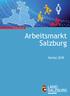 L andesstatistik. Arbeitsmarkt Salzburg