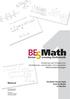 Berner creening Mathematik. Manual. Screening zum Erfassen von Schülerinnen und Schülern mit schwachen Mathematikleistungen
