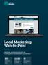 Local Marketing: Web-to-Print 80 % Marketing- und Werbemittel zeit- und kostensparend individualisieren und bestellen