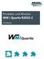 Produkte und Module WM Quartis R Spezifikation