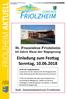 Einladung zum Fes ag Sonntag, St. Franziskus Friolzheim 40 Jahre Haus der Begegnung. Kath. Gemeindezentrum Friolzheim