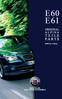 E60 E61 TEILE PARTS ORIGINAL ALPINA. BMW 5er / 5 Series