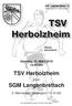 TSV Herbolzheim. Sonntag, 13. März Uhr. gegen. SGM Langenbrettach. 2. Mannschaft Spielbeginn: Uhr