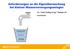 Anforderungen an die Eigenüberwachung bei kleinen Wasserversorgungsanlagen Ausbildung zum Wasserwart