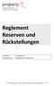 Reglement Reserven und Rückstellungen