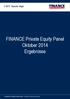 FINANCE Private Equity Panel Oktober 2014 Ergebnisse