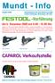 Mundt - Info. Kundenzeitschrift der Firma Mundt & Co GmbH Farben & Werkzeuge, Waffenweg 9, 3014 Bern