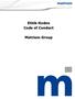 Ethik-Kodex Code of Conduct. Matrium Group