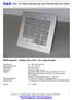 R&R. Ges. für Rationalisierung und Rechentechnik mbh. R&R Industrie - Tastatur IKL1-5x4 für rauhe Umwelt. ca. 190 x 190 x 68 mm