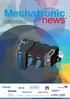 Mechatronic. news. Ausgabe 7 Mai Informationen über Automatisierung, Antriebstechnik und Technologietrends. Impressum