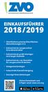 2018 / 2019 EINKAUFSFÜHRER. Oberflächensysteme/Oberflächendienstleistungen. Galvanisieren ausgesuchter Grundmaterialien
