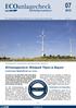 nachhaltig investieren Die unabhängige Analyse ethischer und nachhaltiger Geldanlagen 23. Juli ECOanlagecheck: Windpark Töpen in Bayern