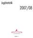 Jagdstatistik 2007/08. Schnellbericht 1.11