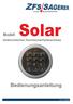 Modell Solar. elektronisches Hochsicherheitsschloss. Bedienungsanleitung