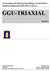 GGU-TRIAXIAL. Auswertung und grafische Darstellung von dreiaxialen Druckversuchen nach DIN (Teil 2) VERSION 5