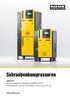Schraubenkompressoren. Serie SX Mit dem weltweit anerkannten SIGMA PROFIL Volumenstrom 0,26 bis 0,81 m³/min, Druck 5,5 bis 15 bar KOMPRESSOREN