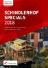 SCHINDLERHOF SPECIALS 2018