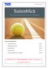 Saitenblick. Die Vereinszeitschrift des Tennisclub Wülflingen. HERBSTFEST November 2013 im Clubhaus Fondueplausch. In der Agenda vormerken!!!
