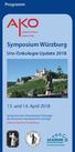 Symposium Würzburg. Uro Onkologie Update und 14. April 2018