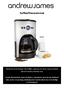 Kaffeefilterautomat. Danke für Ihren Einkauf. Wir hoffen, dass Sie mit Ihrem neuen Andrew James-Produkt zufrieden sind.