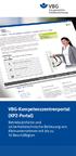VBG-Kompetenzzentrenportal (KPZ-Portal) Betriebsärztliche und sicherheitstechnische Betreuung von Kleinunternehmen mit bis zu 10 Beschäftigten