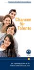 Chancen für Talente. Das Stipendienprogramm an der Friedrich-Schiller-Universität Jena