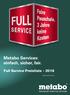 Metabo Services: einfach, sicher, fair. Full Service Preisliste