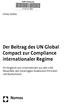 Der Beitrag des UN Global Compact zur Compliance internationaler Regime
