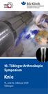 10. Tübinger Arthroskopie Symposium Knie