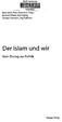 Der Islam und wir. Vom Dialog zur Politik. SUB Hamburg