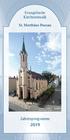 Evangelische Kirchenmusik. St. Matthäus Passau. Stadtpfarrkirche St. Matthäus Foto: Peter Geins. Jahresprogramm