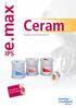 Ceram. IPSe.max. Gebrauchsinformation. all ceramic all you need