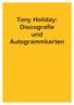 Tony Holiday: Discografie und Autogrammkarten