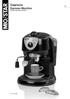 Capriccio Espresso-Maschine Bedienungsanleitung (Seite 1)