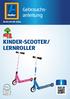 KINDER-SCOOTER/ LERNROLLER