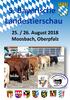 5. Bayerische Landestierschau 25. / 26. August 2018 Moosbach, Oberpfalz