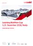 Leonteq Biathlon Cup 1./2. Dezember 2018, Realp. Ausschreibung / Annonce