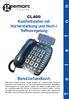 CL400 Komforttelefon mit Hörverstärkung und Hoch-/ Tieftonregelung. Benutzerhandbuch