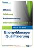 EnergyManager. Qualifizierung EUREM. ENERGIAGAZDÁSZ képzés. Effizienz. Erfahrung PROUD TO SAVE!