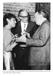 Lotte Lenya, Boris Blacher und Hans Scharoun in der Akademie der Künste, Berlin, 29. Juni 1960, Foto: Marie-Agnes Gräfin zu Dohna
