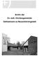 Archiv der Ev.-luth. Kirchengemeinde Gethsemane zu Neuschönningstedt