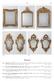 Spiegel. Spiegel Ein Paar Spiegelappliquen, Barock, italienisch, 18. Jh. Holz, geschnitzt und vergoldet. Starke Gebrauchsspuren.