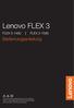 Lenovo FLEX 3. Bedienungsanleitung FLEX FLEX