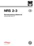 NRS 2-3. Betriebsanleitung Niveauschalter NRS 2-3