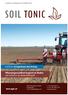 SOIL TONIC.   SoilTonic bringt Ihnen den Ertrag. Pflanzengesundheit beginnt im Boden mit SoilTonic als Bodenhilfsstoff